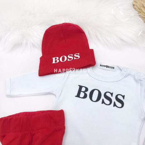 Бодик для новорожденного мальчика Boss - фото