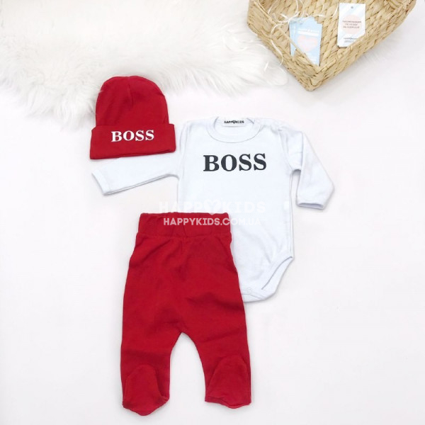 Бодік для новонародженого хлопчика Boss - фото