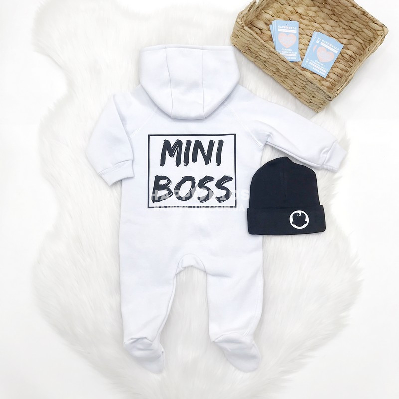 Комбінезон дитячий з написом Mini Boss - фото