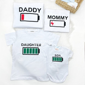 Набір сімейних футболок "Батарейки"