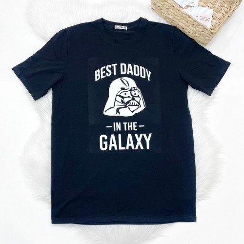 Футболка чоловіча для тата Best dad in the Galaxy - фото
