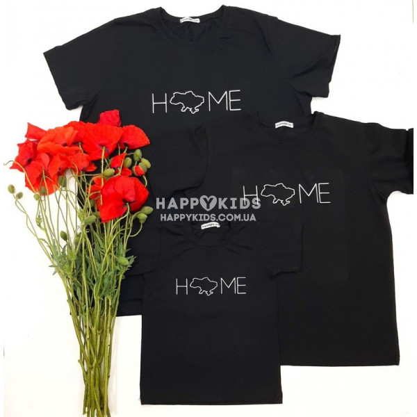 Женская футболка с патриотической надписью HOME - фото