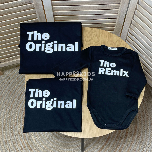 Набор семейных футболок  "Original/Remix"  - 1