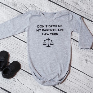 Боді дитячий для юристів My parents are lawyers - фото