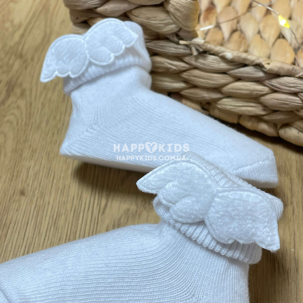Носочки с крылышками в для малышей новорожденных 0-3мес  - 1