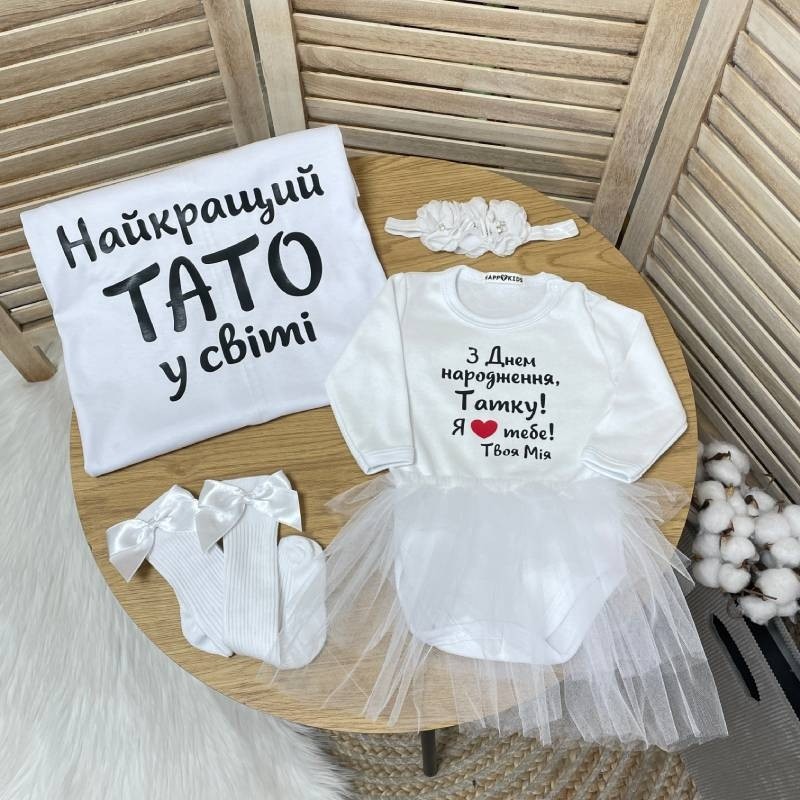 Набір для привітання "З Днем народження" найкращий ТАТО у світі - 2