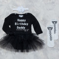 Боді-сукня з фатином з привітанням татові Happy Birthday Daddy - фото
