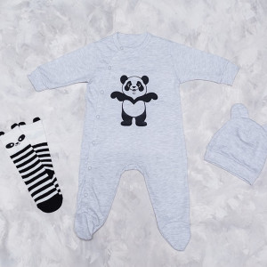 Человечек-слип для новорожденных Панда - фото