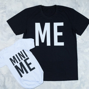 Набір 2-х футболок тато син "ME - Mini ME"