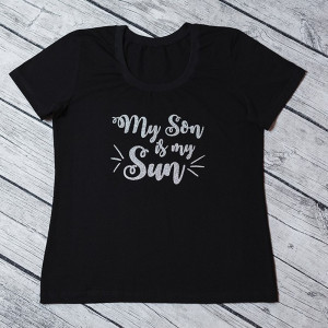 Футболка жіноча мамі "My son is my sun"