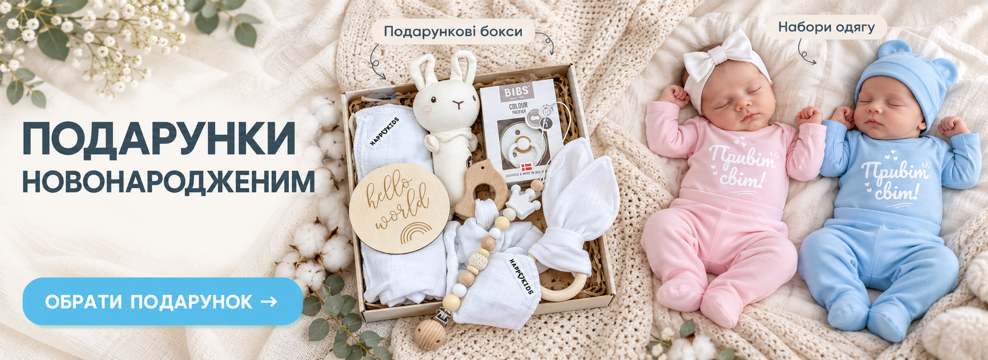 Подарунки новонародженим
