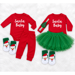 Новорічний комплект для малюка «Santa Baby»