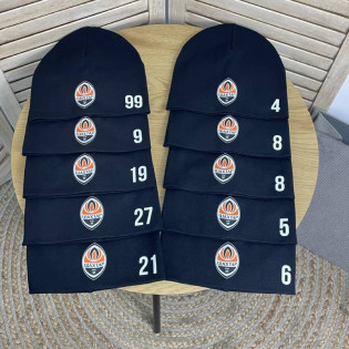 Дитяча  футбольна шапка з номером та логотипом "Шахтар"