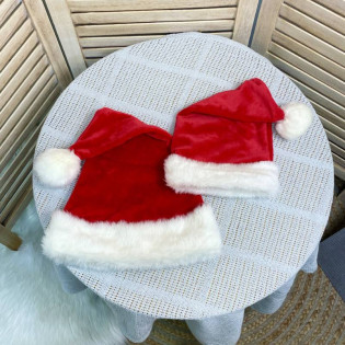 Рождественская шапка Санты для новогодних фотосессий взрослая