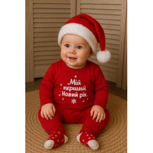 Новогодняя шапка Санты для новорожденных малышей