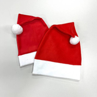 Різдвяна плюшева шапка Санти для новорічних фотосесій новонародженим