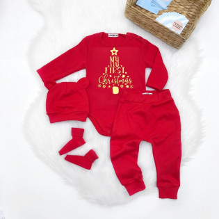 Боді новорічний дитячий "My First Christmas" ялинка