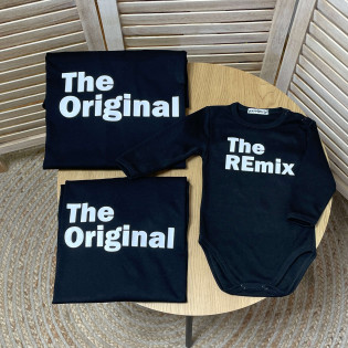 Набор семейных футболок  "Original/Remix"