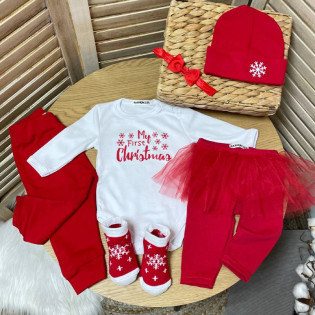 Боди детский на новый год "My first Christmas"